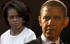 Angry Michelle and Barack Obama